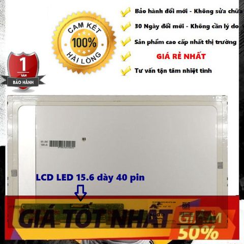 Màn Hình Laptop Toshiba 15.6 Inch LED HD (1366x768) Dành Cho Satellite L600 L600D L605 L605D C655 C655D C660 C660D - Bảo Hành 12 Tháng