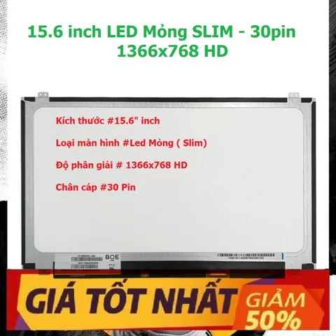 Màn Hình ACER Aspire A515, ACER A515 Series 51G 52zs kích thước 15.6 inch LED Mỏng SLIM - 30 pin (1366x768 HD / 1920x108
