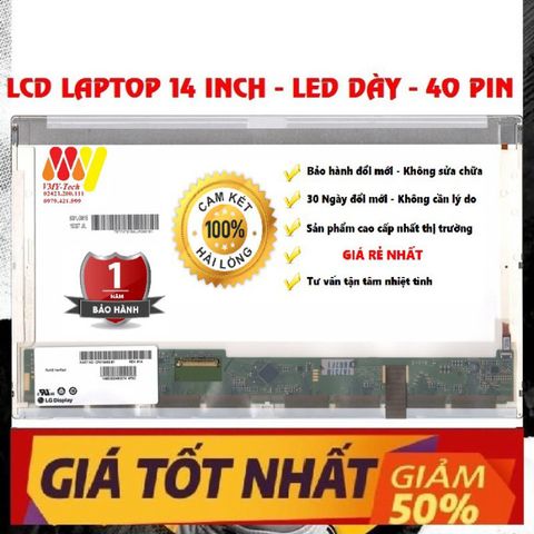 Màn Hình Laptop Samsung 14 Inch (1366x768) Chính Hãng NP-R425 NP-R428 NP-R430 NP-R440 NP-R480 - Bảo Hành 12 Tháng