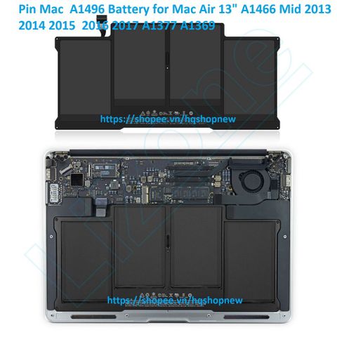 Pin Laptop Apple A1496 cho MacBook Air 13