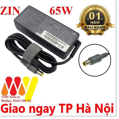 Sạc Laptop Lenovo T400 T410 T420 T430 20V 3.25A - Adapter Chân Kim Chính Hãng, Bảo Hành 12 Tháng