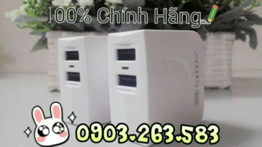 Củ Sạc Đa Năng Eardom® 2 Cổng 1A & 2.1A - Sạc Nhanh Cho iPhone, Samsung, Tablet - Chính Hãng HongKong