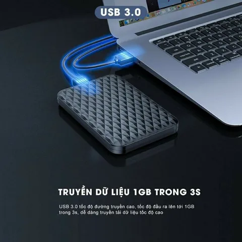 Hộp ổ cứng 2.5 inch SATA USB 3.0 Orico 2520U3 - Tốc độ 5Gbps, Hỗ trợ 4TB, Bảo hành 12 tháng - Thiết bị phụ kiện số chính hãng