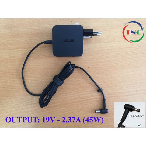 Sạc Laptop Asus 19V 2.37A Mini - Chân Vuông Thường To 2.5mm Hàng Chính Hãng Dùng Cho X451 X454L X551 X554 X555 - Bảo Hành 12 Tháng