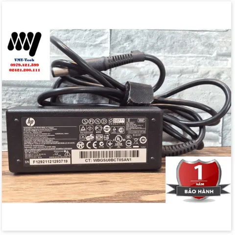 🔜 Sạc Laptop Hp 18.5V 3.5A chân kim to Adapter Compaq CQ40 CQ45 CQ42 CQ41 CQ43