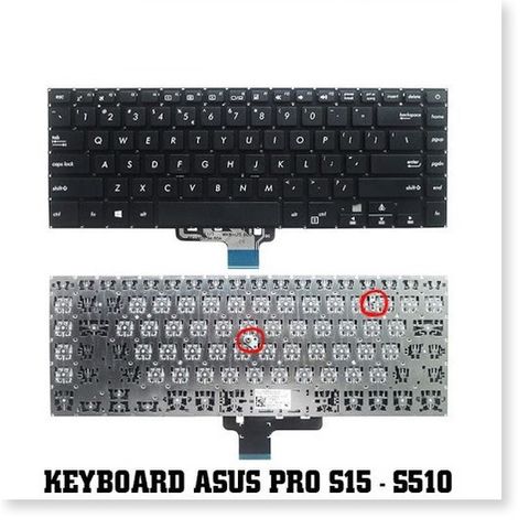 Bàn Phím Laptop Asus X510 X510U X510UA F510 - Chất Lượng Cao, Bảo Hành 6 Tháng, Phù Hợp Với Nhiều Mẫu Laptop