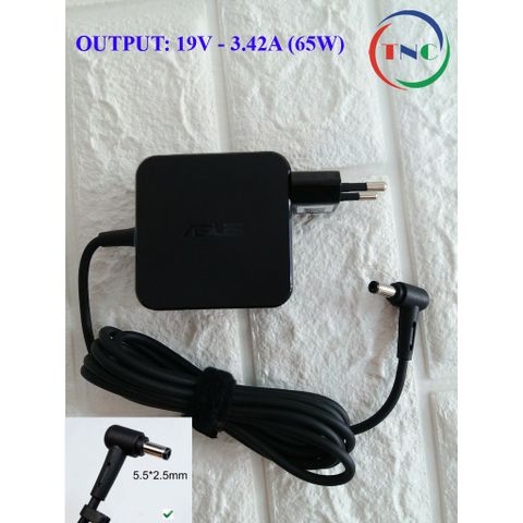 Sạc Laptop ASUS 19V 3.42A Chân Thường To - Tương Thích X550 P550 K501 K45A K55A X450 F451 F554 - Bảo Hành 12 Tháng