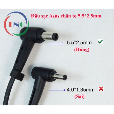 Sạc Laptop ASUS 19V 3.42A Chân Thường To - Tương Thích X550 P550 K501 K45A K55A X450 F451 F554 - Bảo Hành 12 Tháng