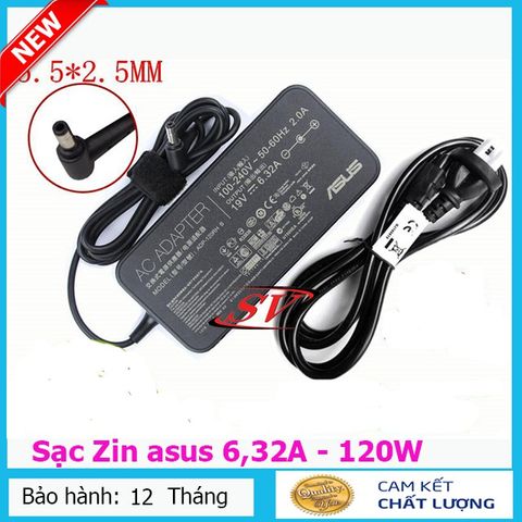 Sạc Laptop Asus 19V 6.32A (120W) Chính Hãng GL551 GL552 - Đảm Bảo Chất Lượng, Bảo Hành 12 Tháng, Sạc An Toàn, Bền Bỉ