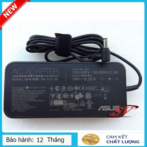 Sạc Laptop Asus 19V 6.32A (120W) Chính Hãng GL551 GL552 - Đảm Bảo Chất Lượng, Bảo Hành 12 Tháng, Sạc An Toàn, Bền Bỉ