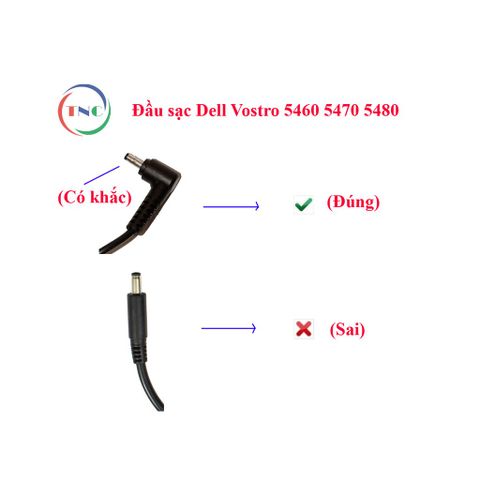 Sạc Laptop Dell Vostro 5460 5470 5480 5560 Chân Nhỏ ZIN 19.5V – 4.62A, Bảo Hành 12 Tháng, Dùng Chuyên Dành Cho Dell