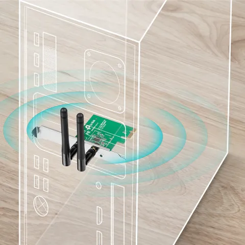 Bộ Chuyển Đổi Không Dây PCI Express N Tốc Độ 300Mbps TL-WN881ND - Kết Nối Internet Cho Máy Tính Để Bàn, Bảo Hành 24 Tháng