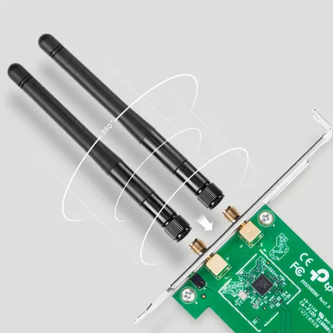Bộ Chuyển Đổi Không Dây PCI Express N Tốc Độ 300Mbps TL-WN881ND - Kết Nối Internet Cho Máy Tính Để Bàn, Bảo Hành 24 Tháng