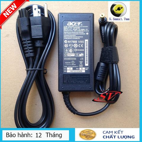 Sạc Laptop Acer 19V 3.42A 65W Chính Hãng - Chất lượng Cao, Bảo Hành 12 Tháng, Không Nóng Máy
