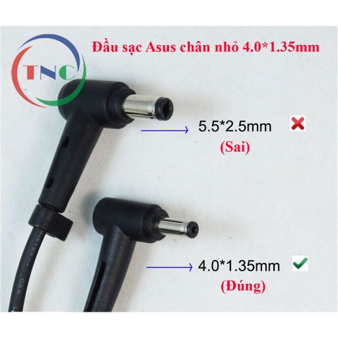 Sạc Laptop Asus Mini 19V - 1.75A Chân Nhỏ 1.35mm ZIN, Bảo Hành 12 Tháng, Phụ Kiện Chính Hãng cho X453, X553, E402, E502, X441