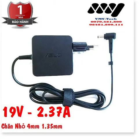 🔜 Sạc laptop Asus 19V - 2.37A - Chân nhỏ - Hàng ZIN NEW Adapter - nguồn