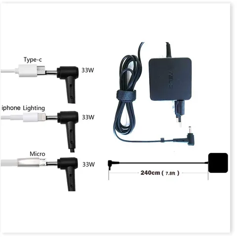🔜 Sạc laptop Asus 19V - 2.37A - Chân nhỏ - Hàng ZIN NEW Adapter - nguồn