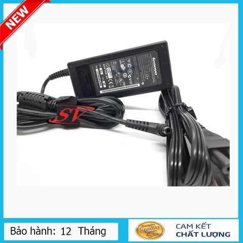 Sạc Laptop Lenovo 3,42A 65W - Chân Cắm Φ5.5×Φ2.5 - Tặng Kèm Dây Nguồn, Hàng Chính Hãng, Bảo Hành 12 Tháng