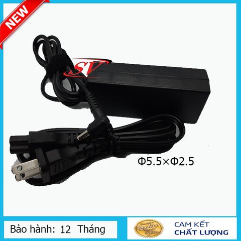 Sạc Laptop Lenovo 3,42A 65W - Chân Cắm Φ5.5×Φ2.5 - Tặng Kèm Dây Nguồn, Hàng Chính Hãng, Bảo Hành 12 Tháng