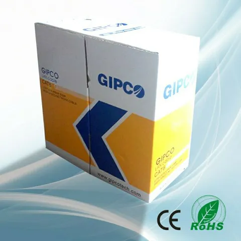 Cáp mạng GIPCO UTP CAT5E 5669 (305m trắng) - Dây mạng Gigabit Ethernet chất lượng cao, chống nhiễu, chính hãng