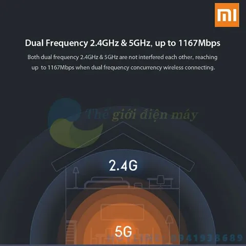 🔆 Bộ Phát Wifi Xiaomi Mi Router Gen 4A Dual kênh 2.4G & 5G băng thông 1200Mbps ☑ BH 12 tháng  ( 💯 Chính Hãng )