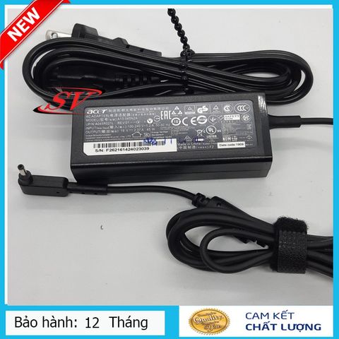 Sạc Laptop Acer 45W - 2,31A Chân Nhỏ Chính Hãng, Bảo Hành 12 Tháng, Sạc Đảm Bảo Chất Lượng Tốt Nhất