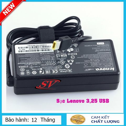 Sạc Laptop Lenovo 3,25A USB ZIN LOGO - Chất Lượng Cao, Bảo Hành 12 Tháng, Sạc Ổn Định Không Nóng Máy