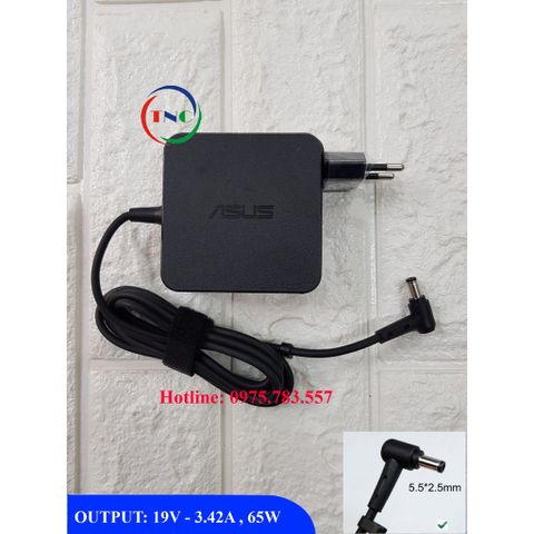 Sạc Laptop ASUS 19V 3.42A 65W Chính Hãng - Chân Cắm To 5.5mm*2.5mm, Bảo Hành 12 Tháng, An Toàn Và Đáng Tin Cậy