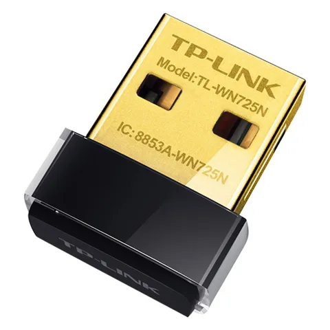 Thiết bị thu sóng wifi TP-LINK USB TL-WN 725N - Tốc độ truyền 150Mbps, bảo mật WEP/WPA, thiết kế nhỏ gọn cho laptop