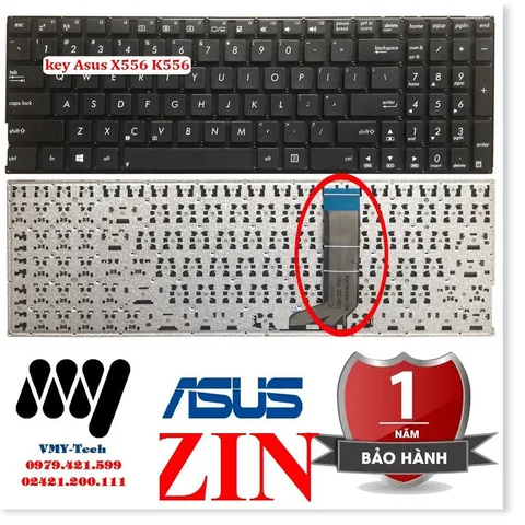 🔜 Bàn phím laptop Asus X556UA X556UB X556UF X556UJ X556UR X556UV - Keyboard NEW