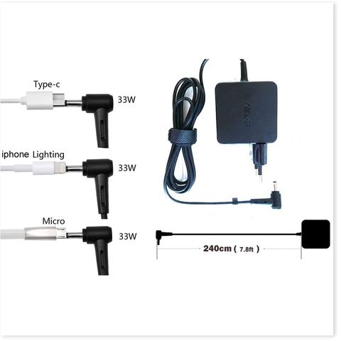 Sạc Laptop Asus 65W Chính Hãng - Phù Hợp với Các Mẫu K401L, K401U, UX410, Vivobook S510UQ, X540L và Thay Thế An Toàn