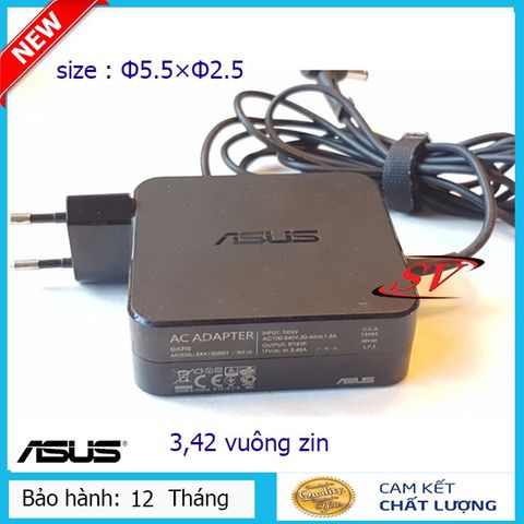 Sạc Laptop ASUS 19V 3.42A 65W Chính Hãng - Bảo Hành 12 Tháng - Phụ Kiện Chất Lượng Cao, An Toàn và Đáng Tin Cậy
