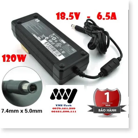 🔜 Sạc Laptop HP 18.5V 6.5A 120W Elitebook 8530p 8540p 8540w 8730w