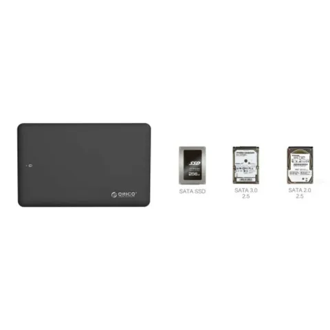 Hộp Đựng Ổ Cứng Orico 2.5'' SATA 3 HDD BOX USB 3.0 2577US3 - Tốc độ 5Gb/s, Thiết kế Thời Trang, Bảo Vệ Tối Đa cho Ổ Cứng