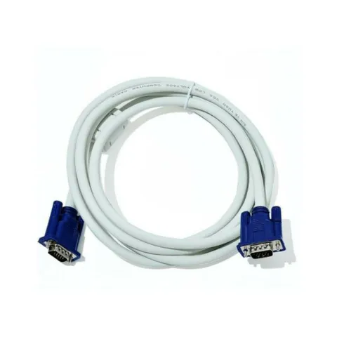 Dây Cáp VGA Trắng 1.5M Chống Nhiễu Tín Hiệu - Kết Nối Máy Tính Đến Màn Hình, Đầu Kỹ Thuật Số, Độ Phân Giải Cao 1600x1280