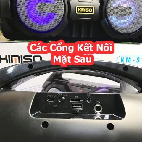 🐳 Loa Bluetooth Karaoke Xách Tay KM-S1 / KM-S2 / KM-S6(Đen)