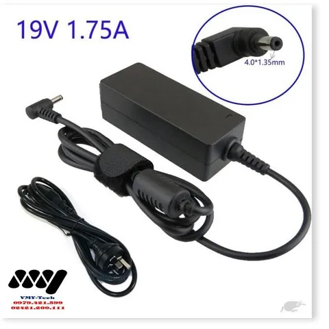 🔜 Sạc Laptop Asus 19V 1.75a Chân Nhỏ Mini - Adapter kèm dây nguồn