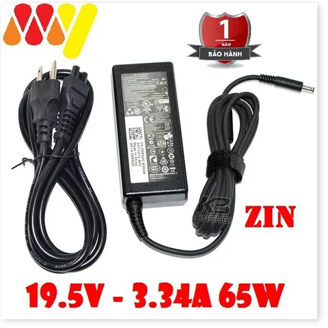 🔜 Sạc Laptop Dell 19v 3.34A Chân kim nhỏ Inspiron 3567 3568 7347 7348 3558 3559 XPS 11 13 - Kèm dây sạc (NEW 100%)