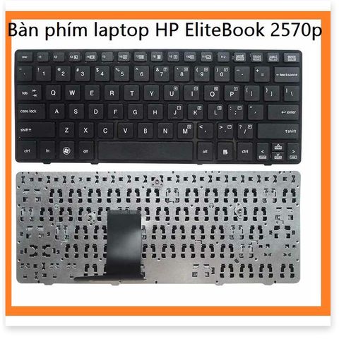 Bàn Phím Laptop HP Elitebook 2560 2560p 2570 2570p - Đen, Chất Lượng Cao, Kiểu Dáng US, Bảo Hành 1 Đổi 1 Trong 12 Tháng