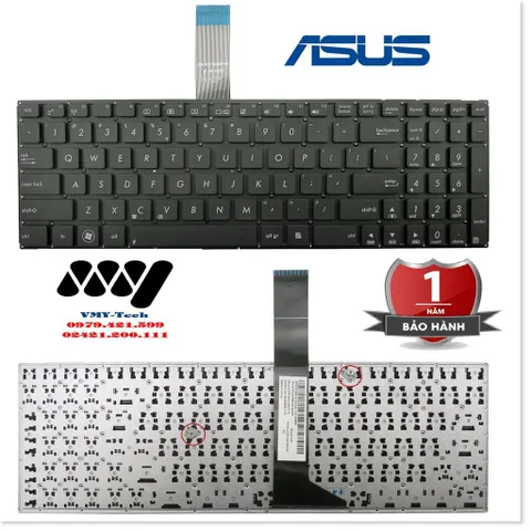 🔜 Bàn phím laptop Asus A55N, A55V, A55XI, A55DE, A55DR Series, P/N:13GNMO2AP030-1, 0KNB0-6103US0