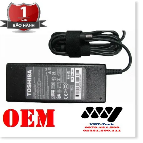 🔜 Sạc Nguồn Laptop Toshiba 15V - 5A Adapter - Kèm dây nguồn - NEW