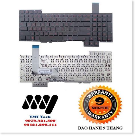 Bàn Phím Laptop ASUS G751/G752 - Thay Thế Chất Lượng Tốt Nhất, Hỗ Trợ GFX71JT/GFX71JY - Bảo Hành Nhanh Chóng 1 Đổi 1