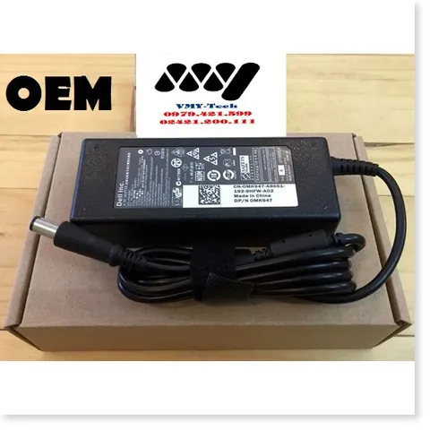 🔜 Sạc laptop Dell 19.5V 4.62A Chân Kim To - 3542 3543 3521 3757 7537 5447 5448 5547 5548 Adapter KÈm dây nguồn
