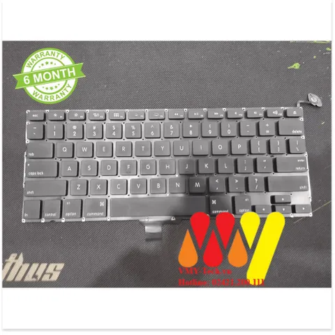 Bàn phím Macbook Pro 13″ A1278 2010 2011 2012 MB466 MB467 MB990 - Bảo hành 6 tháng, Phím chất lượng cao, Khách hàng hài lòng