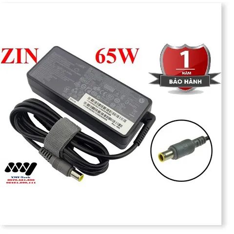 🔜 Sạc Laptop Lenovo 20v 3.25A IBM Adapter chân kim - Thinkpad E530 E530C E535 E545 Kèm dây nguồn - NEW