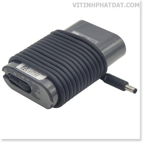 Sạc Laptop Dell Oval 19.5V 2.31A 45W Chân Kim Nhỏ Cho XPS 13 - Adapter Kèm Dây Nguồn Chất Lượng Cao