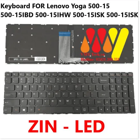 🔜 Bàn Phím Lenovo Yoga 500-15 500-15IBD 500-15IHW 500-15ISK 500-15ISK