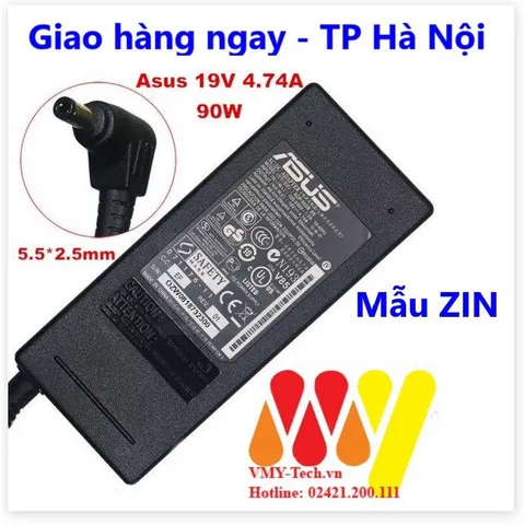 🔜 Sạc laptop Asus 19V - 4.74A - 4.7A Tặng kèm dây nguồn - NEW ZIN Bh 12 tháng