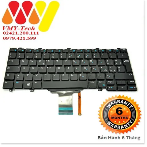 🔜 Bàn phím Dell Latitude E7250 E7270 5270 7275 E5250 XPS 9250 Keyboard ZIN Có LED