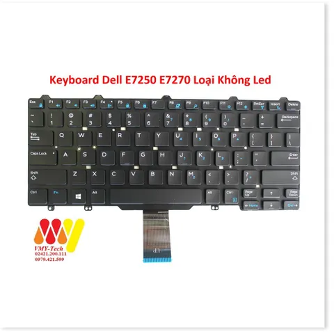 🔜 Bàn phím Dell Latitude E7250 E7270 5270 7275 E5250 XPS 9250 Keyboard ZIN Có LED